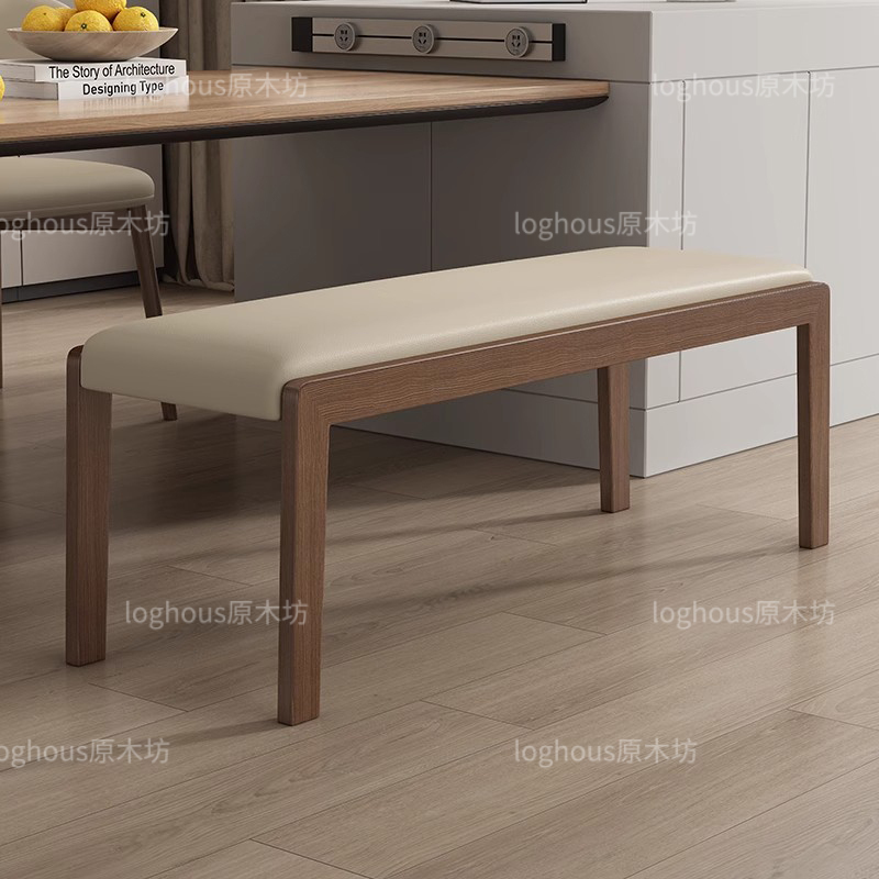 Nordic Solid Wood Bench, Dining Table Bench, Bed End Bench, Solid Wood Shoe Changing Bench, Fitting Room, Restaurant, Home Creative Stool