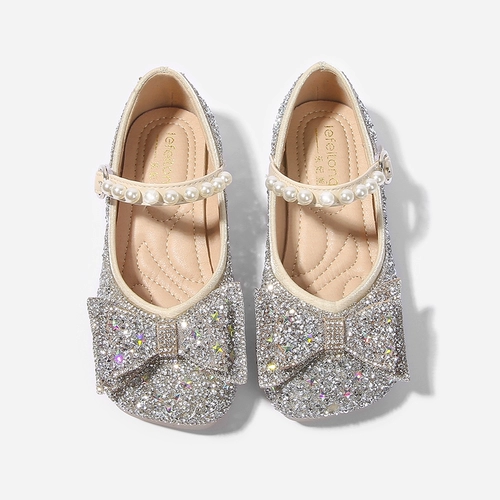 Детская обувь для принцессы для кожаной обуви для девочек, коллекция 2023, мягкая подошва