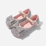 Детская обувь для принцессы для кожаной обуви для девочек, коллекция 2023, мягкая подошва