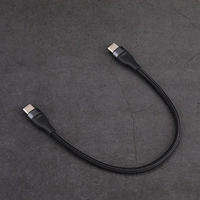 Двойной кабель для быстрой зарядки Type C [черный]