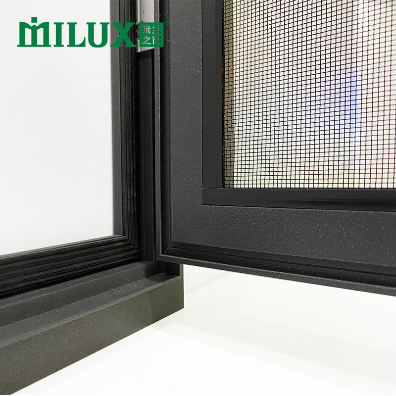 Milan Windows Gold Steel Mesh Theft Protection Window Screens Anti-Mosquito Gold Steel Mesh Theft window Broken Bridge Aluminium Push-and-pull Rough Net