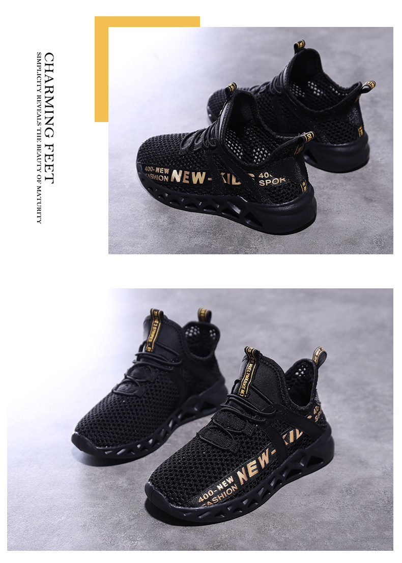 Mark Fairwhale 马克华菲 2021年春季新款  软底网面透气 儿童运动鞋 天猫优惠券折后￥79.9包邮（￥139.9-60）29~39码3色可选