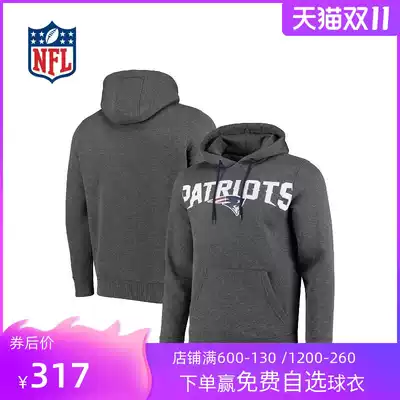 (NFL) New England Patriots Loose Pattern Print Hoodie-Navy-Men's