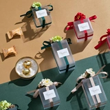 婚礼纪 Hiuttan Box Wedding Candy Box Transparent Ins, Wind Sugar Box, свадебная свадьба прозрачная подарочная коробка, конфеты