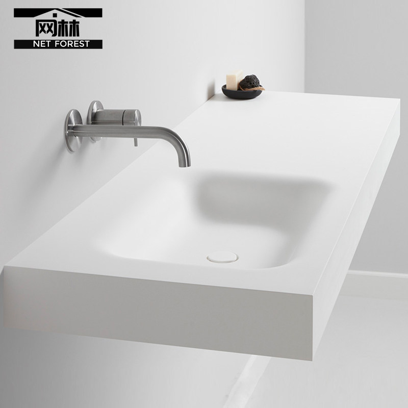 Net forest can Lili weather-resistant one-piece hanging basin in the basin single sink bathroom washbasin washbasin washbasin Terra basin customised