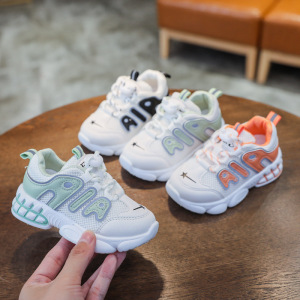 夏季童鞋单网透气男女童学步鞋魔术贴休息鞋