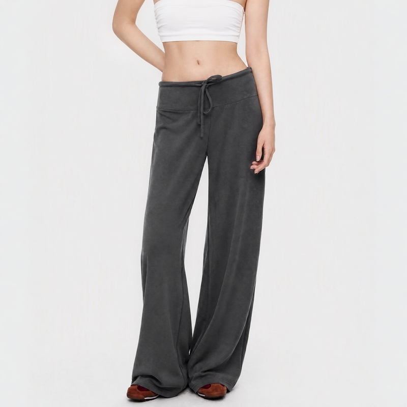 My Faerie|Cool Air Pants|Thin as if You'Re Not Wearing Them! Summer Life-Saving Pants~ Gray Straight-Leg Casual Pants My Faerie|Cool Air Pants|Thin as if You'Re Not Wearing Them! Summer Life-Saving Pants~ Gray Straight-Leg Casual Pants