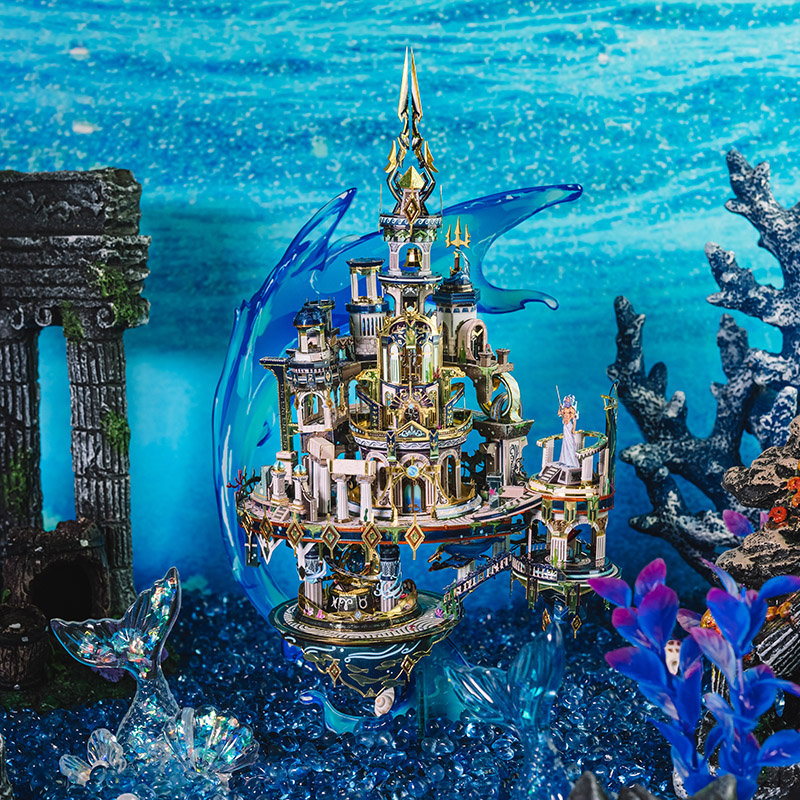 Art model Atlantis 3D metal puzzle three-dimensional assembly model difficult diy handmade creative gift