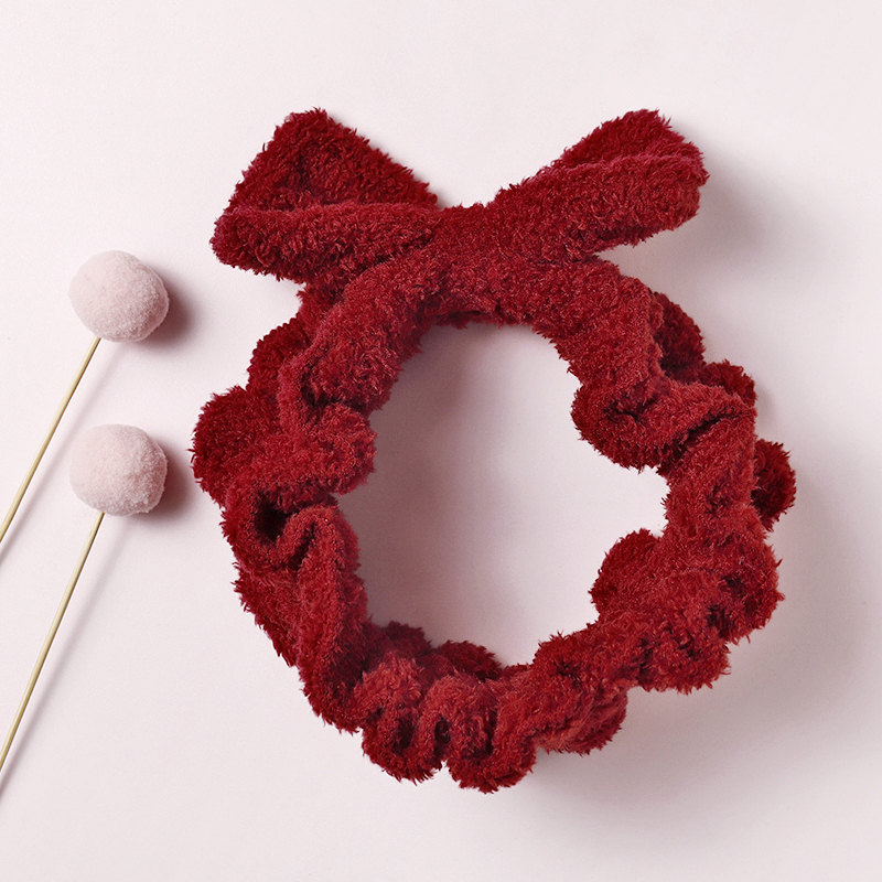 Net red hair bundle wash face bow hair band female wild out woman simple Korean hair band fairy Mori super immortal