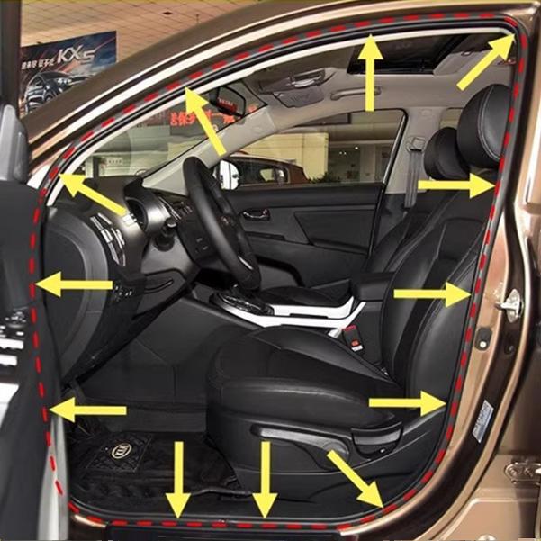Suitable for 03-08, 09-13, 14-20, 21-22 Models of Fit Car Door Frame Rubber Seal Strip, Waterproof and Soundproof Strip Suitable for 03-08, 09-13, 14-20, 21-22 Models of Fit Car Door Frame Rubber Seal Strip, Waterproof and Soundproof Strip