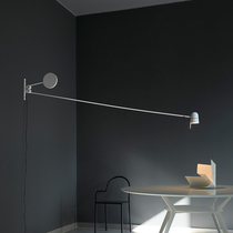 Nordic living room long rod wall lamp can be rotated and adjusted simple modern sofa next to reading bedroom study rocker lamp