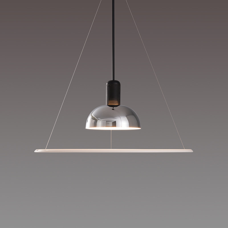 Italian restaurant chandelier Nordic convenient Danish modern studio personality bar flying saucer dining table designer lamp