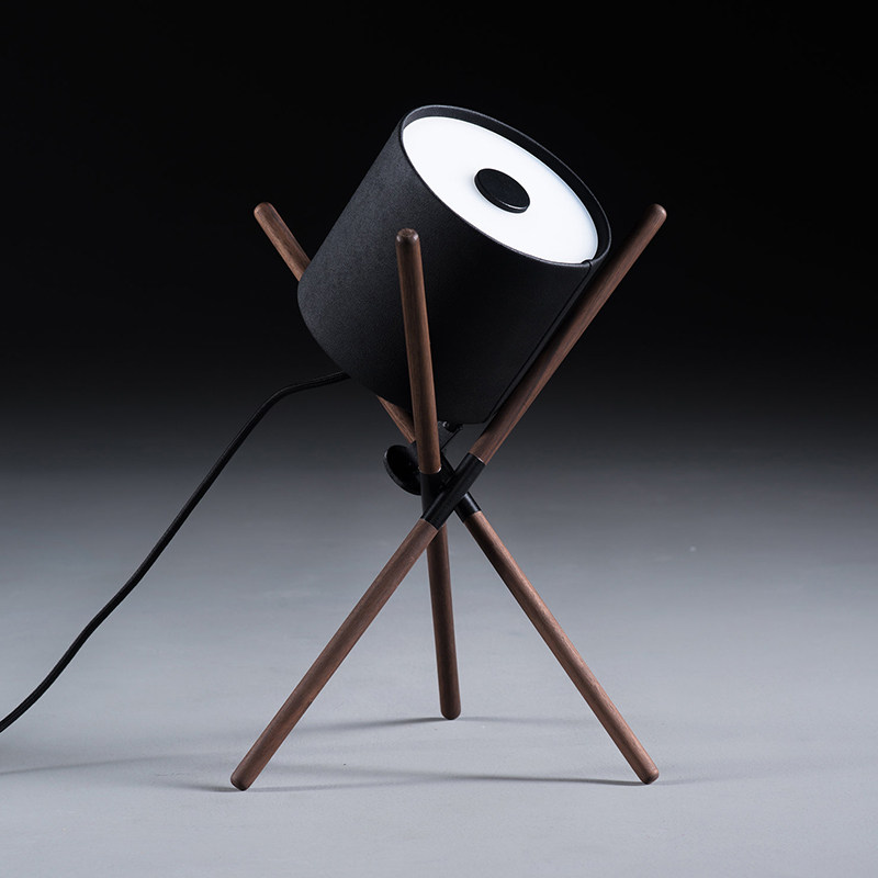 Nordic living room sofa next to art black walnut table lamp creative designer bedroom study bedside table several lamps