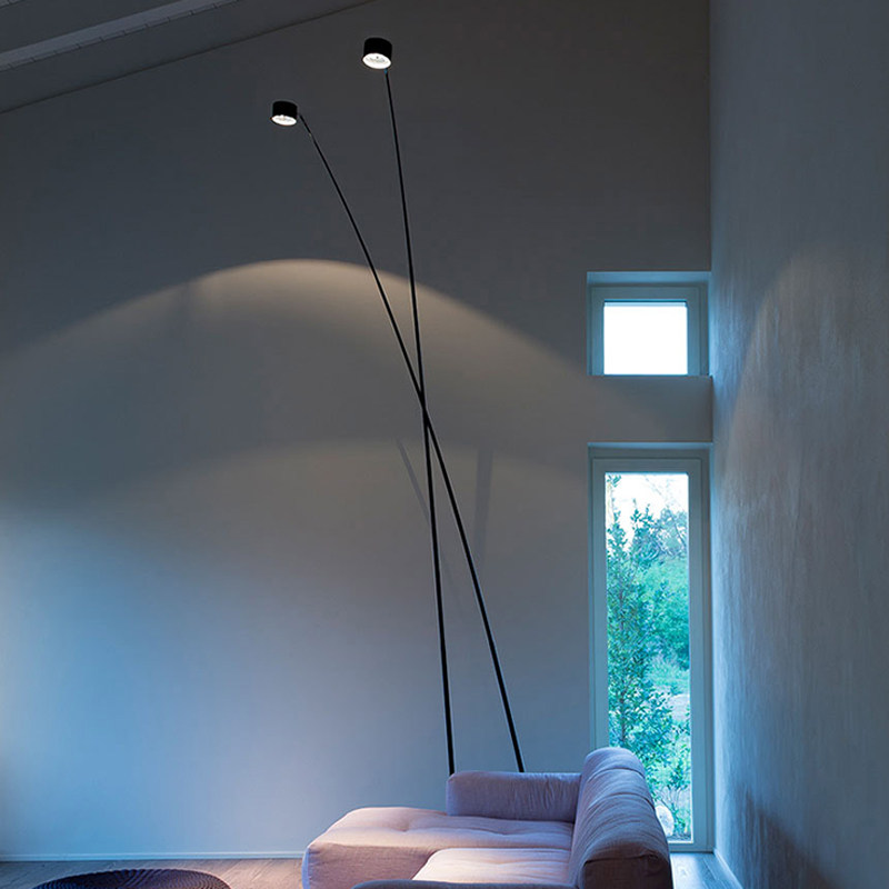 Nordic villa living room sofa floor lamp hotel designer large flat dining room lamp outdoor garden landscape lamp