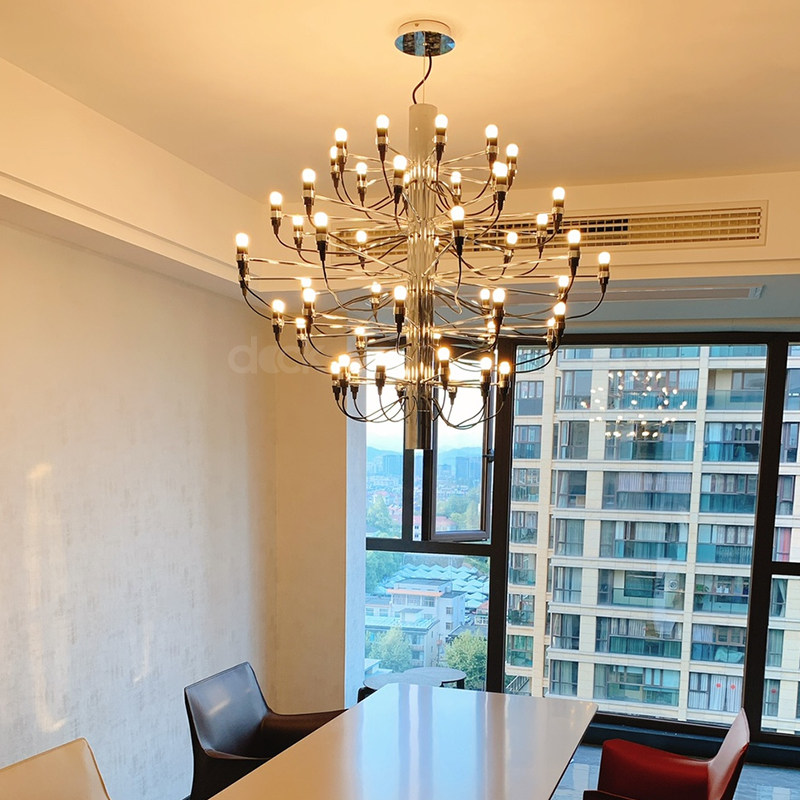 Nordic living room chandelier creative hotel villa hollow stairwell designer simple modern Italian restaurant chandelier