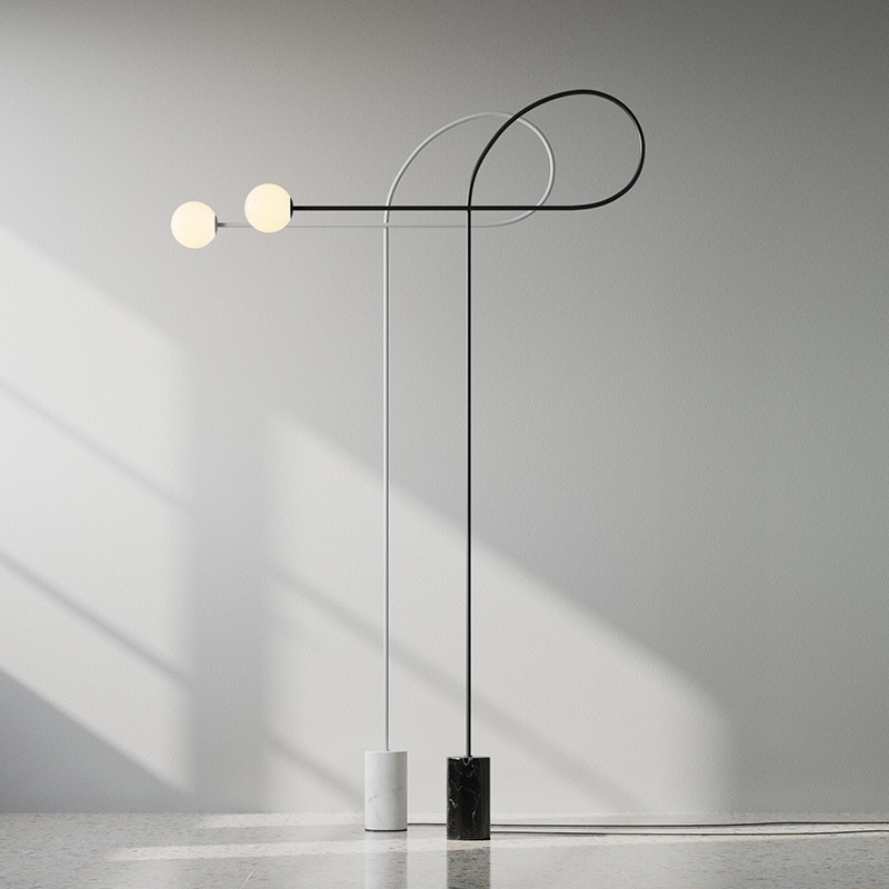 Nordic Pole Lights Lights Lights Living Room Sofa Next Marble Lighting Designer Post-Modern Creative Bedroom Lights