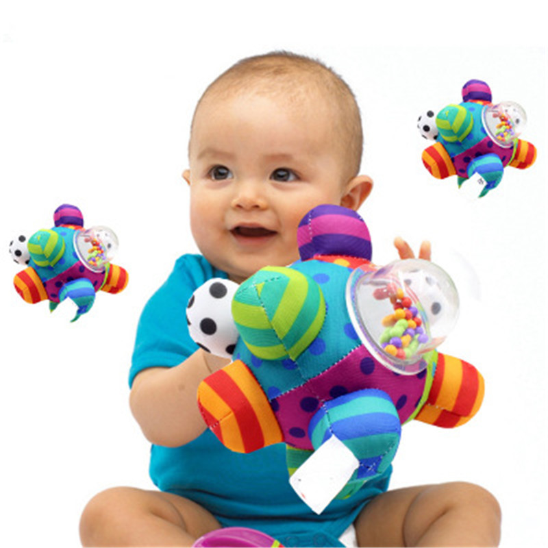 Flush Baby Hand Grip Ball Haptic Perception 3-12 Months Baby Bub Toy Puzzle Rocking Bell Safety Ball