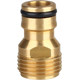 All-copper 4-point External thread fast connector pure copper nipple adapter ເຫມາະສໍາລັບອາບນ້ໍາສະແຕນເລດ braided ທໍ່ນ້ໍາ