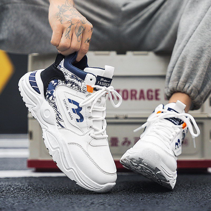 【品牌秒杀】买一送一男鞋新款秋季休闲运动鞋厚底老爹鞋子男潮鞋 3