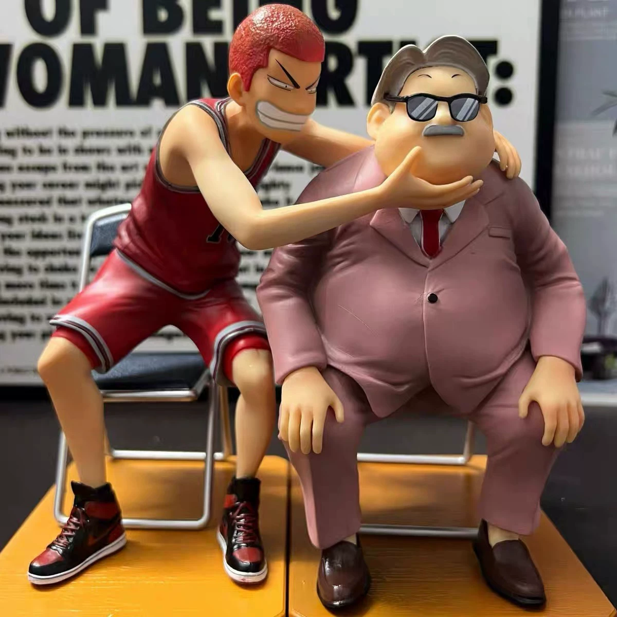 Фигура мастера Slam Dunk Сакураги Ханамити, статуя наставника Анзай, сцена украшение аниме кукла день рождения подарочная модель