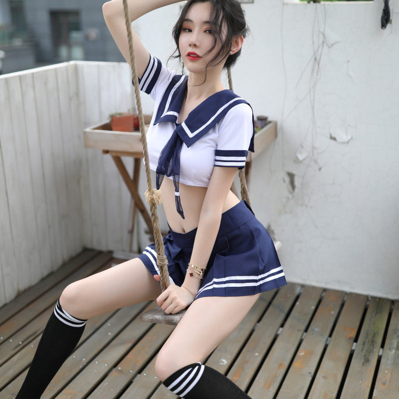 Interest Lingerie Suit Sexy Clothing Sailor Uniform Seductive Bed to tease a passionate female and a small chest size
