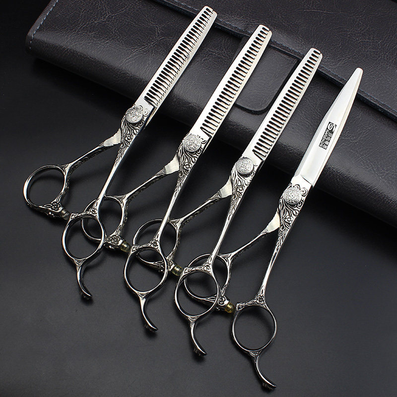 Haircut scissors Shalentis Damus suit specialized 6 inch flat cut hair cut hair scissors
