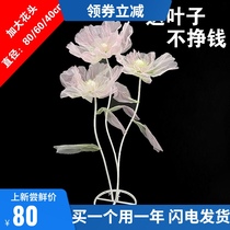 Baijie wedding props silk mesh flower window decoration ornaments gauze flowers T-stage venue layout wedding road introduction background