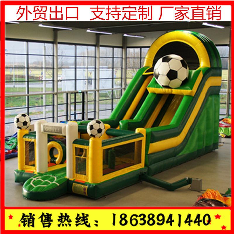 Manufacturers custom foreign trade style inflatable castle square outdoor stalls children's inflatable slide trampoline air mattress