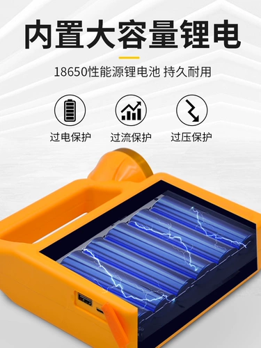 Дорожный портативный сверхдлинный светильник на солнечной энергии, светодиодное аварийное освещение