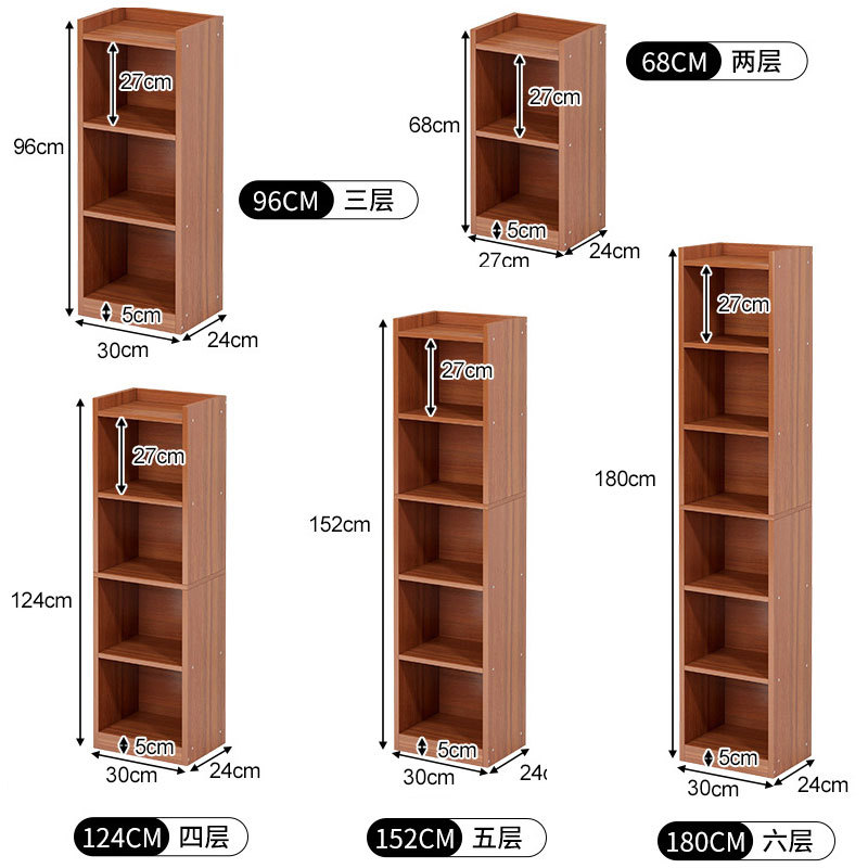 Narrow Study Room Cabinet, Width 27/30cm, Wooden Combination Bookcase, Bookshelf Cabinet, 2/3/4/5/6-Tier Cabinet, Height 180cm, Storage Cabinet Narrow Study Room Cabinet, Width 27/30cm, Wooden Combination Bookcase, Bookshelf Cabinet, 2/3/4/5/6-Tier Cabinet, Height 180cm, Storage Cabinet