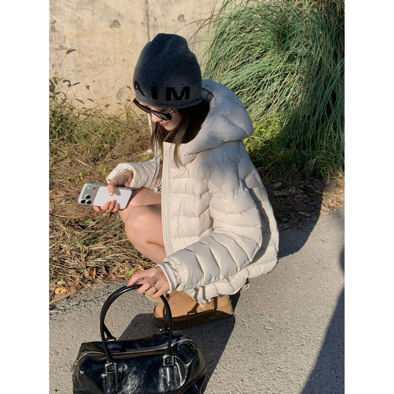 【Downplus Traceable and Safe Down】Puffy Turtle Back down Jacket 90% Down, Warm and Slimming 817