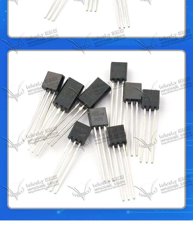 Transitor cắm S9014 S9011 BC327 HT7325 Transistor công suất thấp NPN TO-92