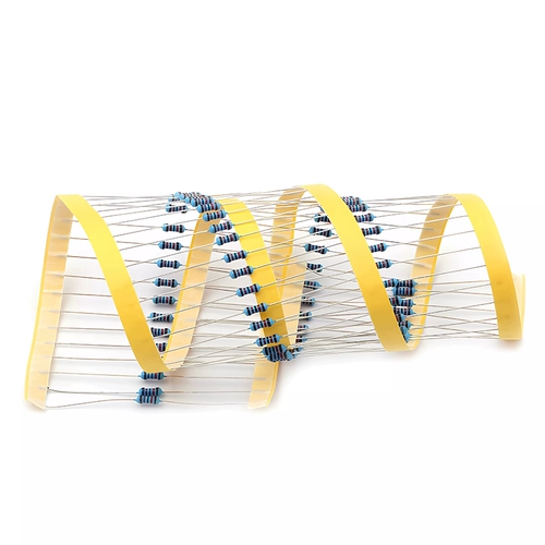 Металлический мембранный резистор компонент 1%Цветное кольцо 1K2K 10K 100K 47K470 10 Евро 100 евро 120 Ом М