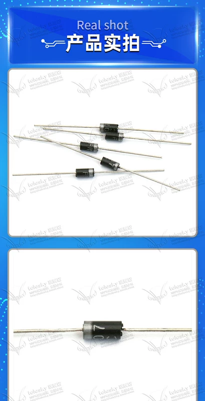 FR107 1A/1000V cắm trực tiếp DO-41 diode chỉnh lưu phục hồi nhanh (50 chiếc)