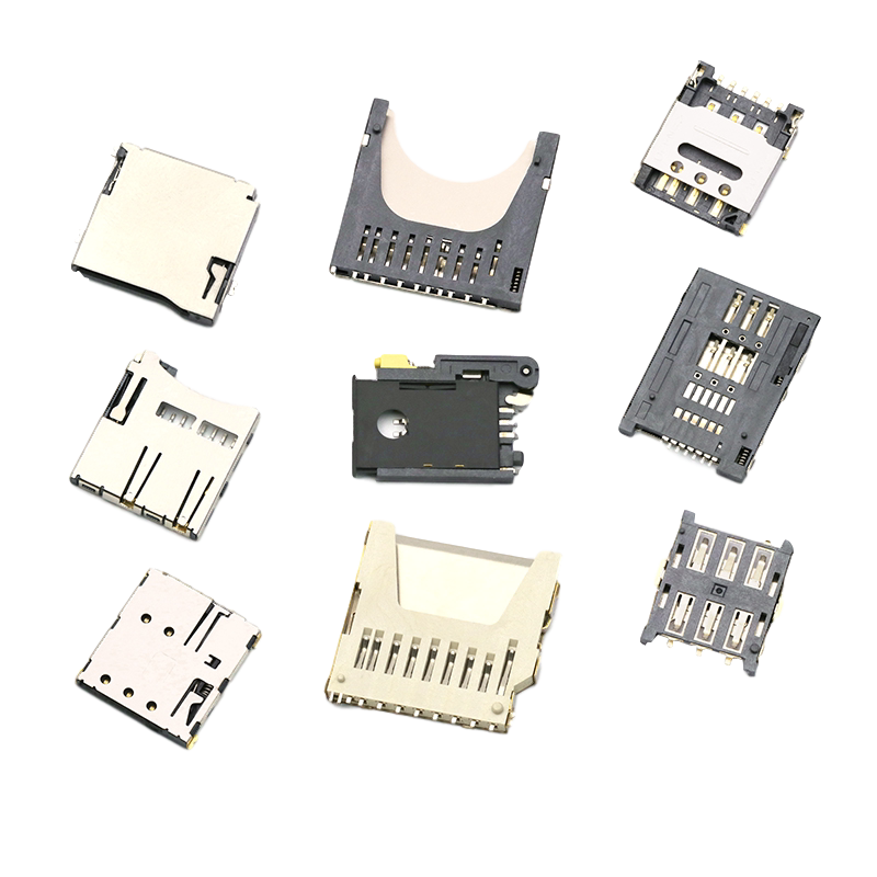 自弹式记忆卡卡座适用SD MINI TF SIM卡 Nano Micro卡托 TELESKY