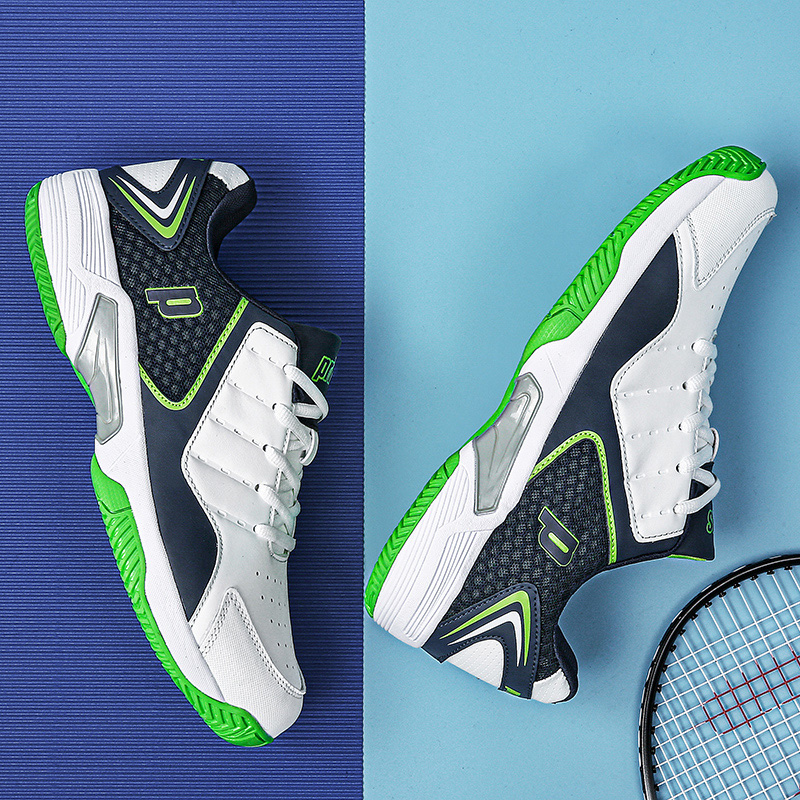 Badminton Tennis Light Training Shoes Professional Damping Non-slip Bull Gluten Bottom Breathable Men And Women Badminton Sports Shoes