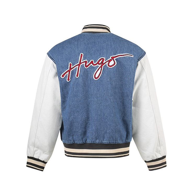 HUGO Hugo Boss 雨果博斯 HUGO 059 男士学院风牛仔棒球服外套50489978 1127.27元 值值值-买手聚集的地方