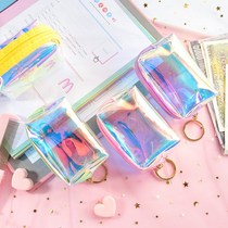 Creative laser cute fresh coin wallet girl new wallet short zipper wallet mini student change bag