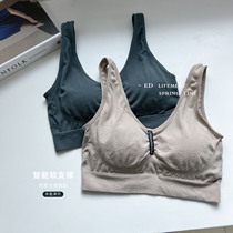 Spring and summer womens pure cotton sports style elastic vest womens bottoming outerwear wrapped chest latex fixed cup underwear without steel ring