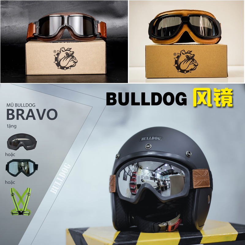 Harley goggles retro hard hat goggles Indian Triumph latte VESPA motorcycle riding windproof glasses