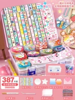 Роскошная наклейка для профессионального использования, коробка для хранения, 387 шт, увеличенная толщина