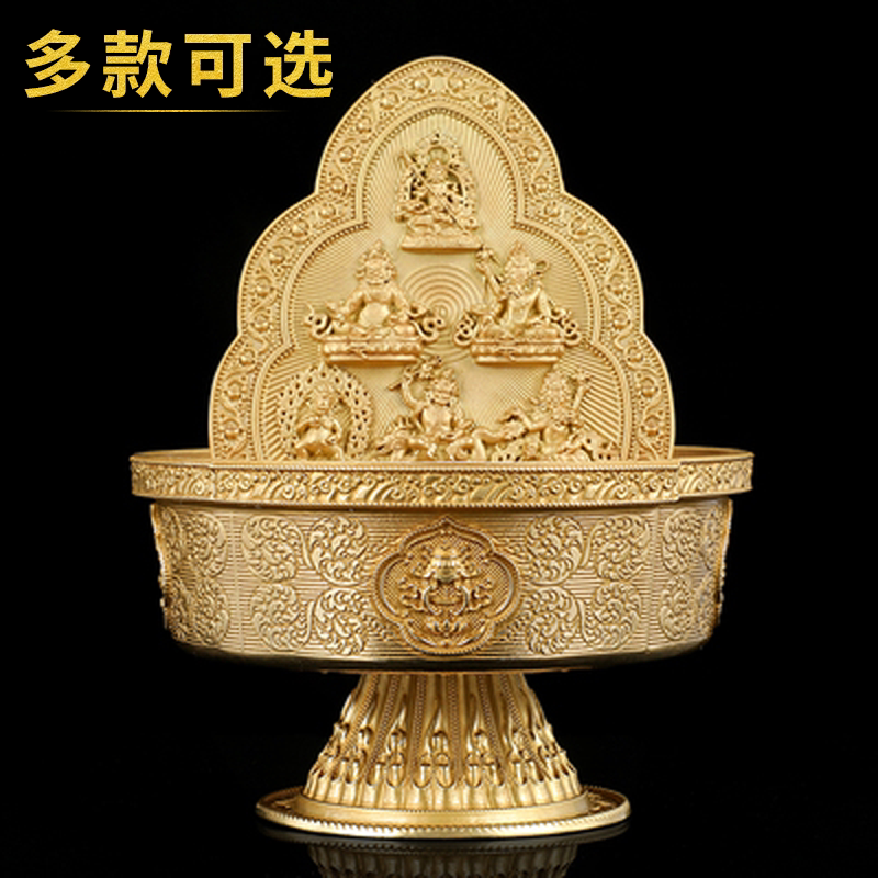 Financial Gods Pendulum Pieces of Buddhist statues Mizong pure copper Six ways Caius Water for the cup Buddha Former Home Five surnames Cairou Fortune Eight Auspicious for the Bowl
