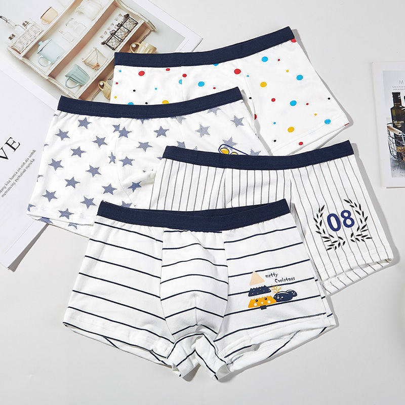 Children's underwear boys boxer cotton sports children shorts head boys baby children primary school students