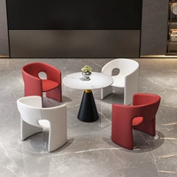 Высококачественный одноместный стул из искусственной кожи розово-красного цвета, без бесплатной доставки