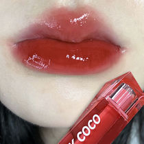 Crystal Frozen Black Tea ~ Clear and watery lip glaze lipstick mirror moisturizing students affordable whitening without makeup pure desire