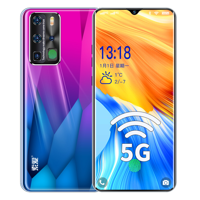 5g full Netcom dual card dual standby smart phone 6 49 inch large screen 256g large memory student machine hundred yuan machine cheap