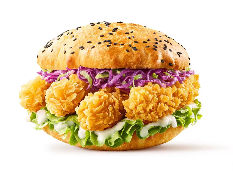 Tastin's New Product: Golden Chicken Fillet Burger Tastin's New Product: Golden Chicken Fillet Burger