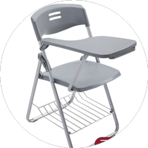 Folding training chair with table board conference stool student teaching and training institution with writing board plastic steel frame