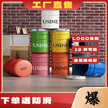 Industrial style iron bucket storage stool paint stool Internet celebrity storage durable toy storage bucket stool fashionable metal round chair