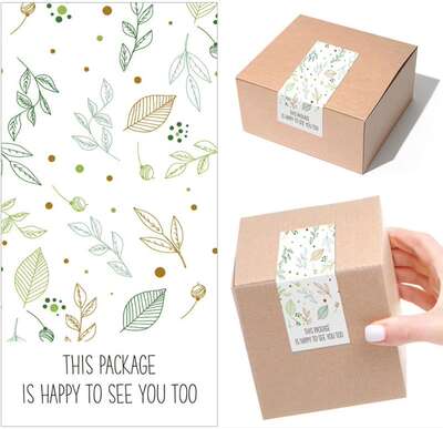 10 pieces per pack of fresh and light printed decorative stickers, sealing labels, gifts, baking bags, takeout sealing stickers
